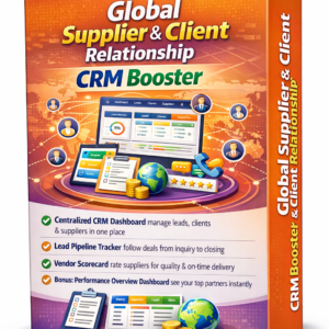 Global Supplier & Client Relationship CRM Booster