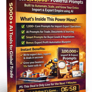 3,00,000 Titanium ChatGPT Prompts for Import & Export Business